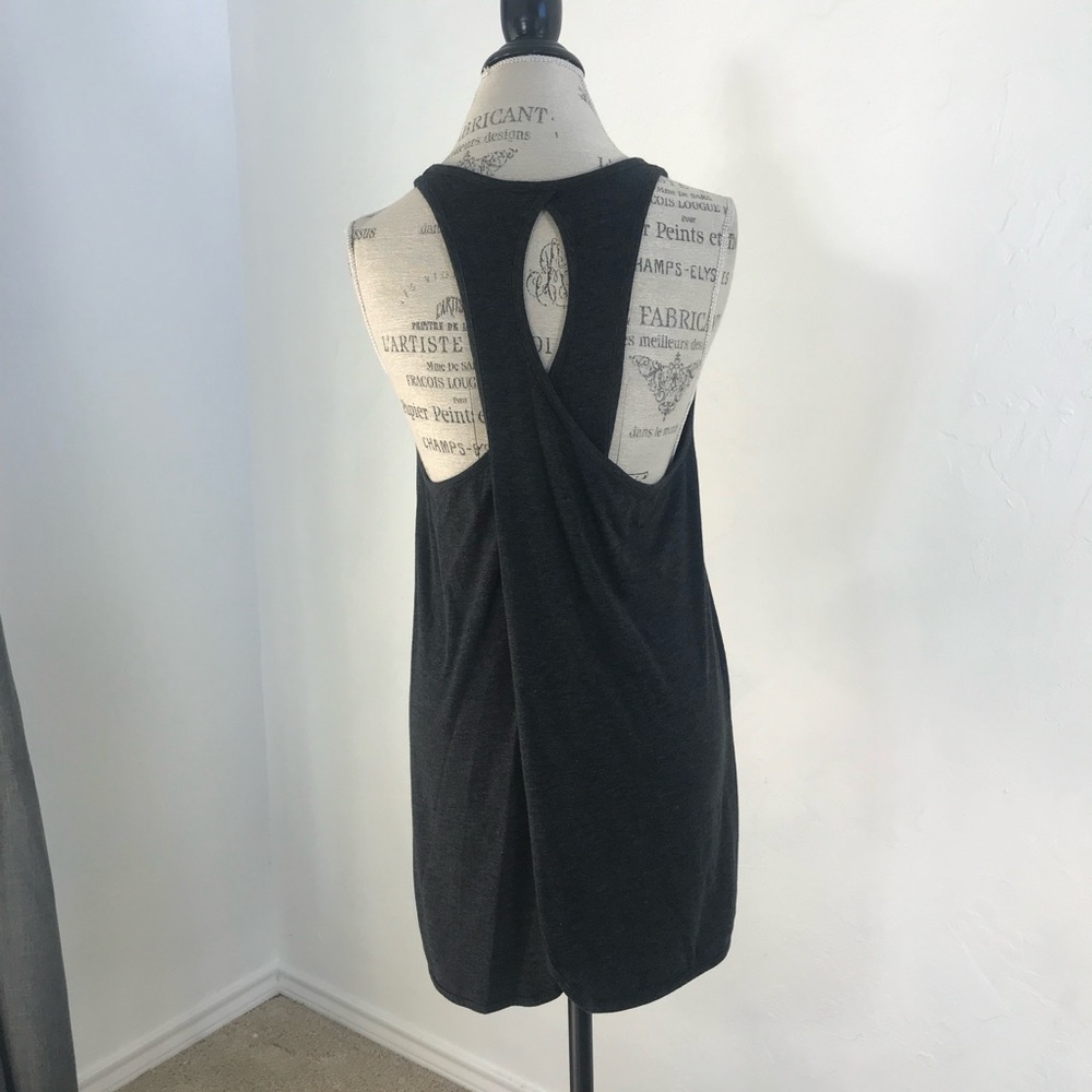Grey Criss Cross Tank